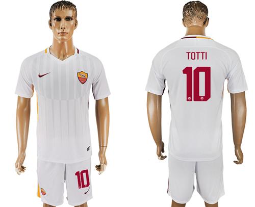 Roma #10 Totti Away Soccer Club Jersey - Click Image to Close